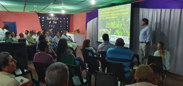 An Integrated Pest Management demonstration lot was installed in Tucumán, Argentina
