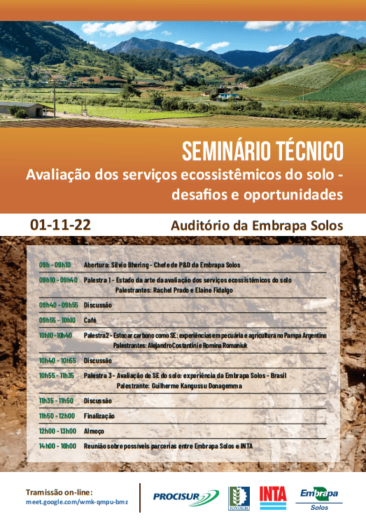 Seminar on 'Assessment of soil ecosystem services: challenges and opportunities'