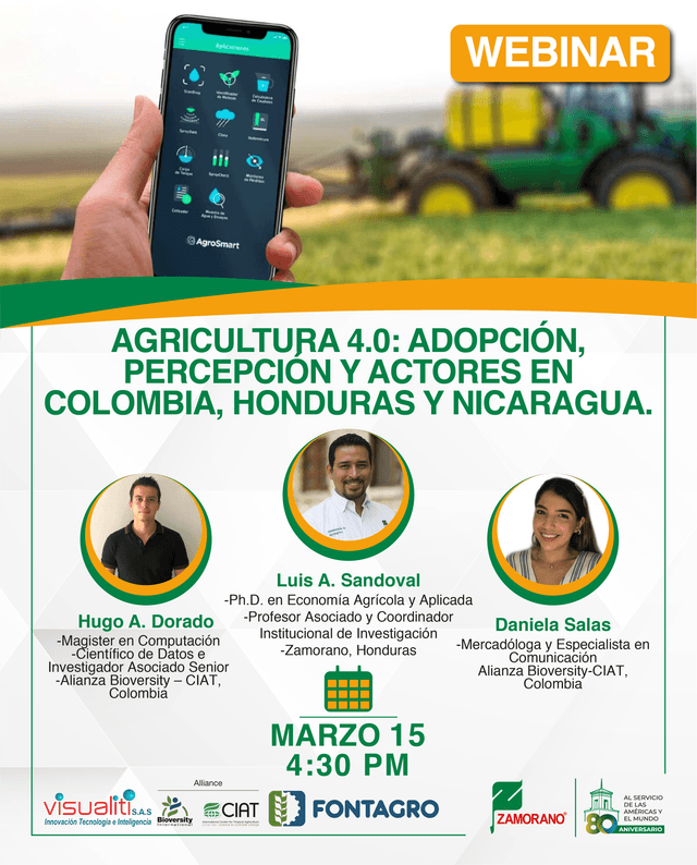 Agriculture 4.0: Adoption, perception and actors in Colombia, Honduras y Nicaragua