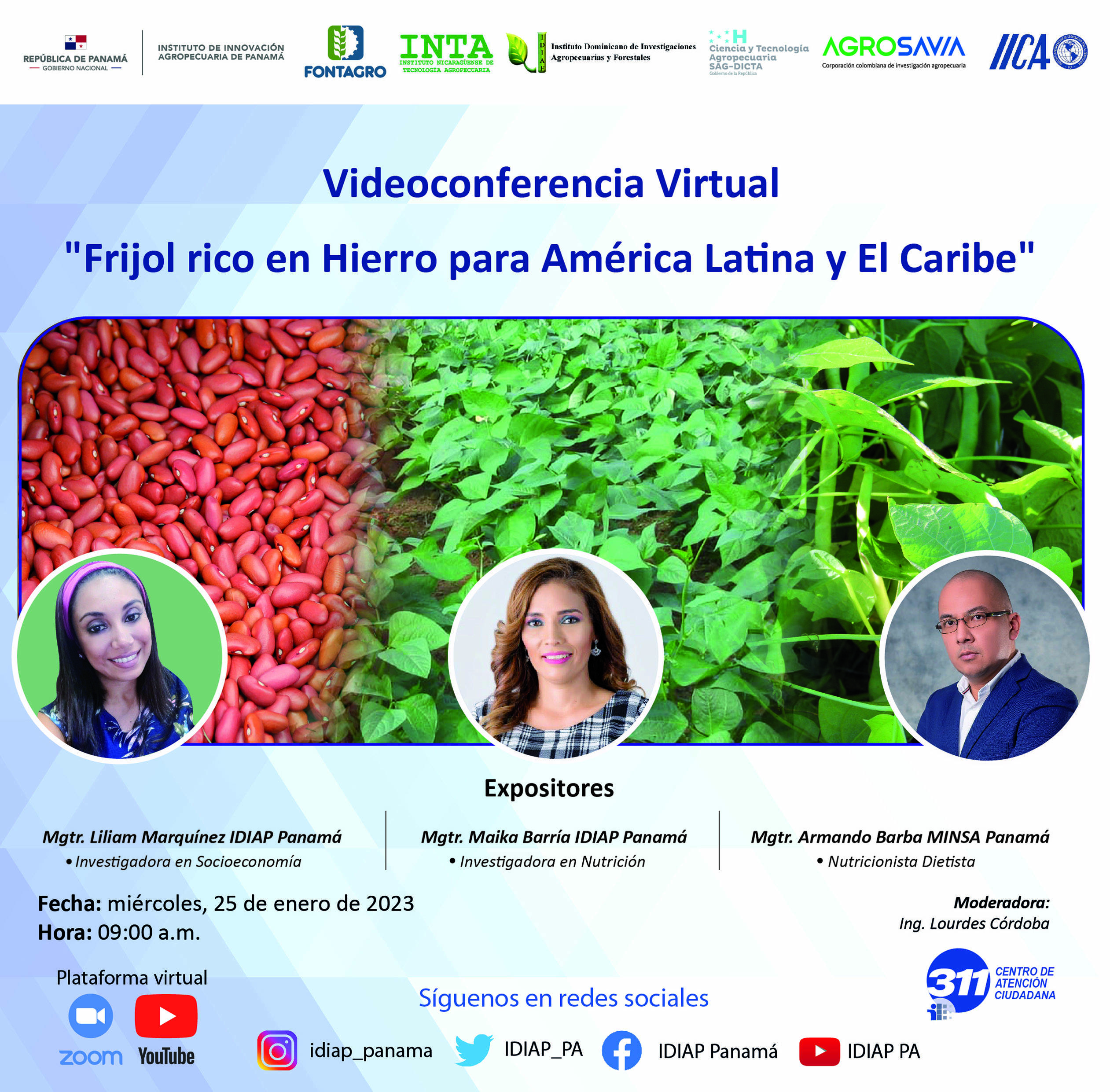 Pre-launch virtual event of the Iron-Rich Beans Project for Latin America and the Caribbean