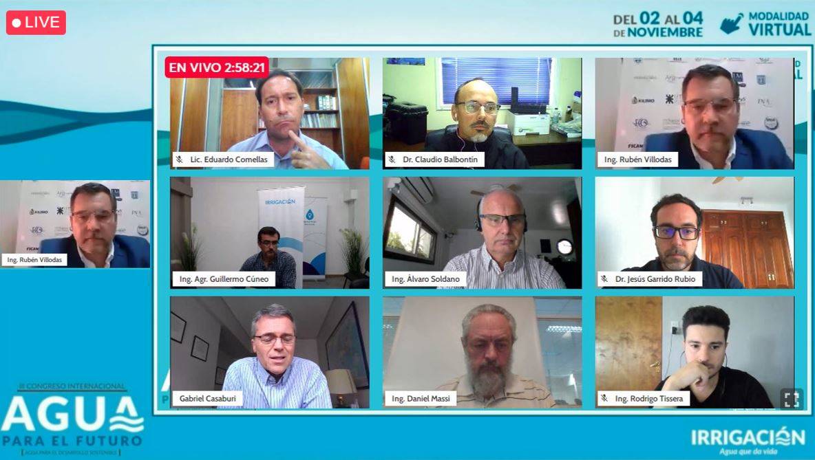 Participation in the Water for the Future Congress, panel 