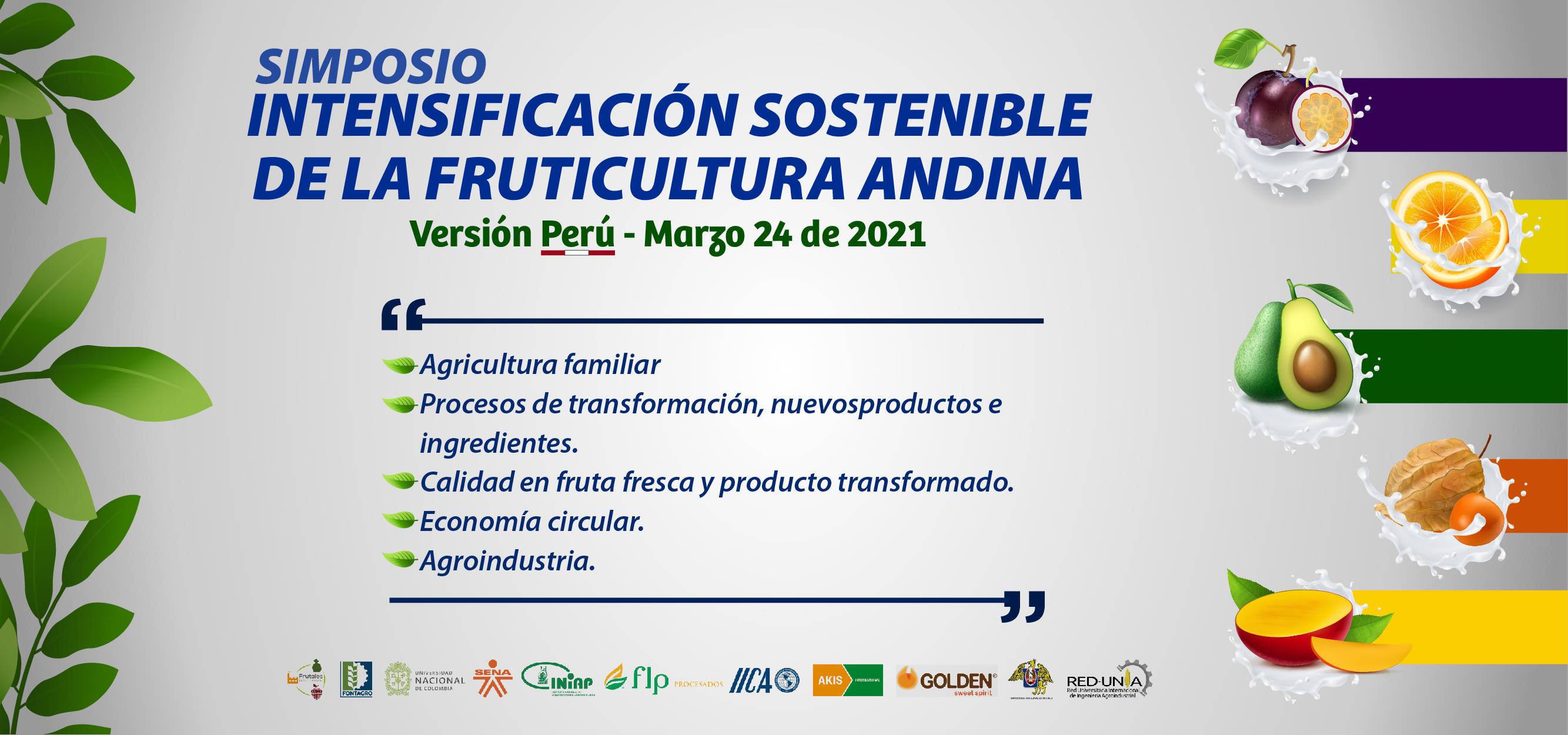 Simposio “Intensificación sostenible de la fruticultura Andina – Online” Versión Perú.