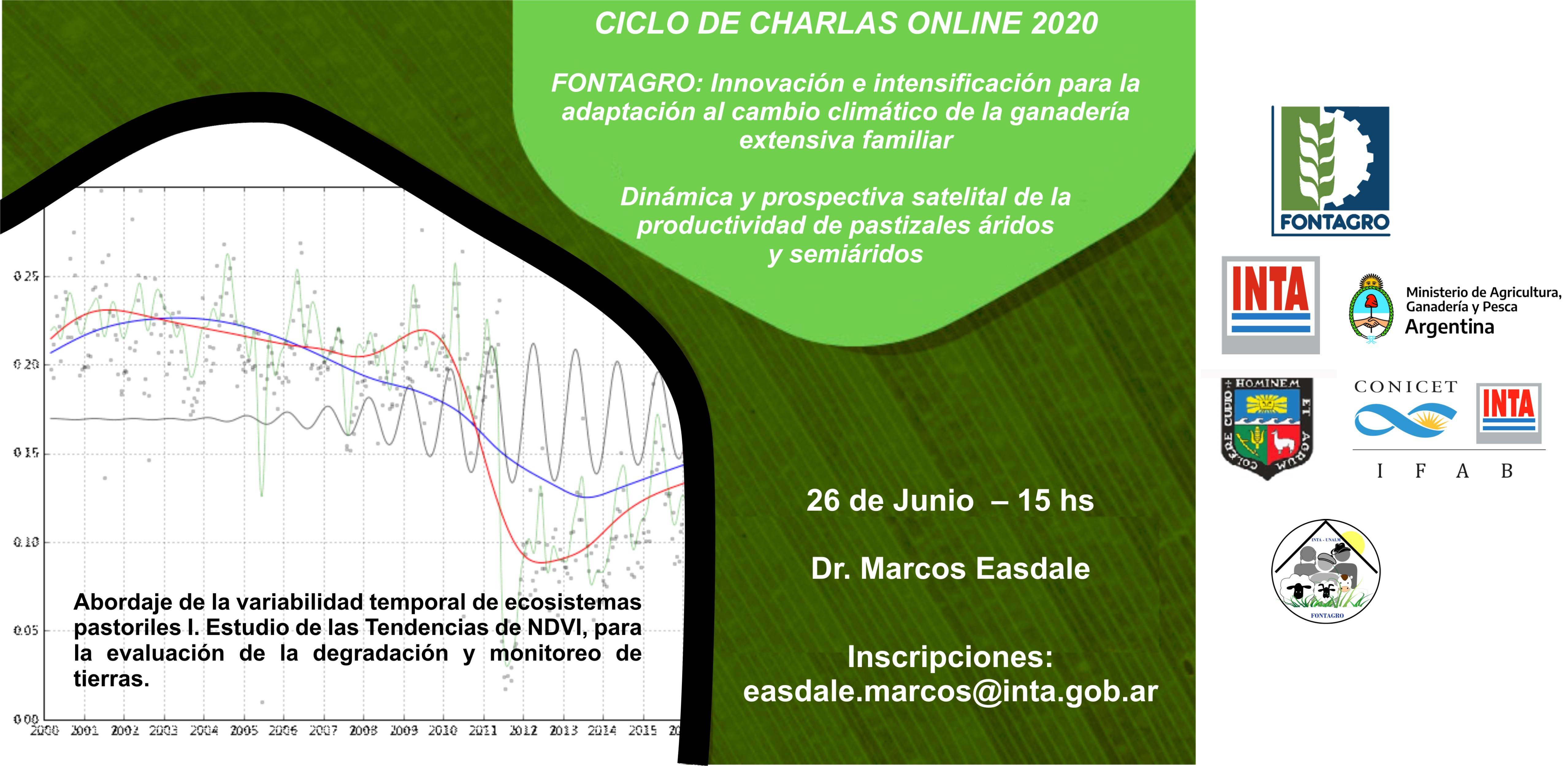 Second online talk: Dynamics and satellite prospective of the productivity of arid and semiarid rangelands.