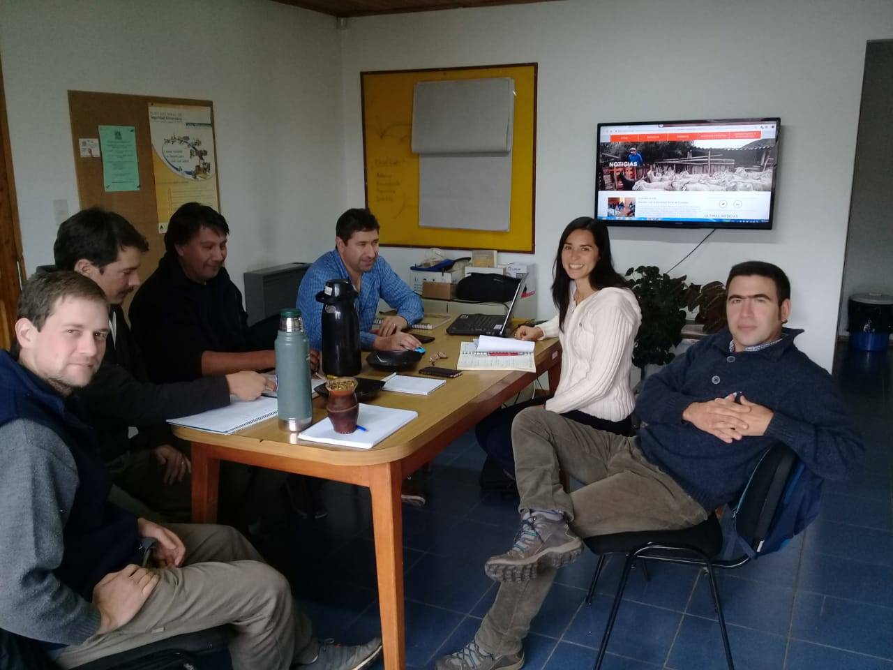 Reunión con los ténicos de terreno