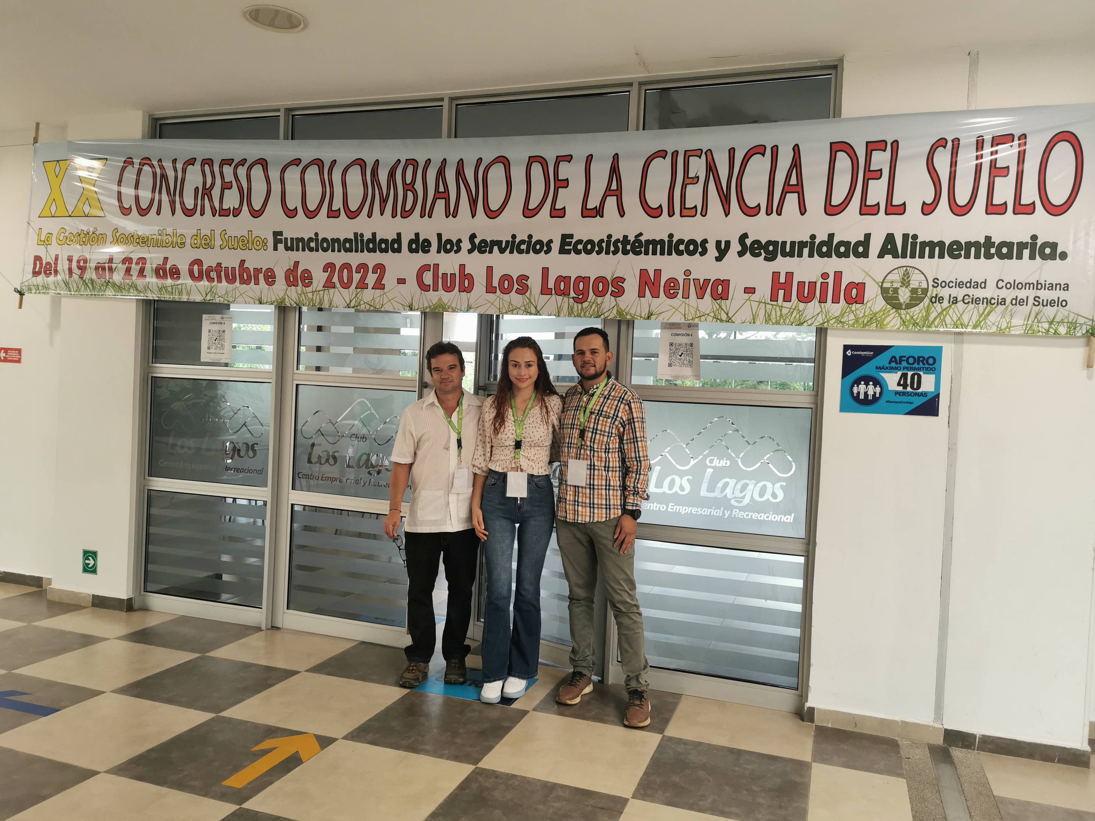 Speakers at the XX Colombian Congress of Soil Science