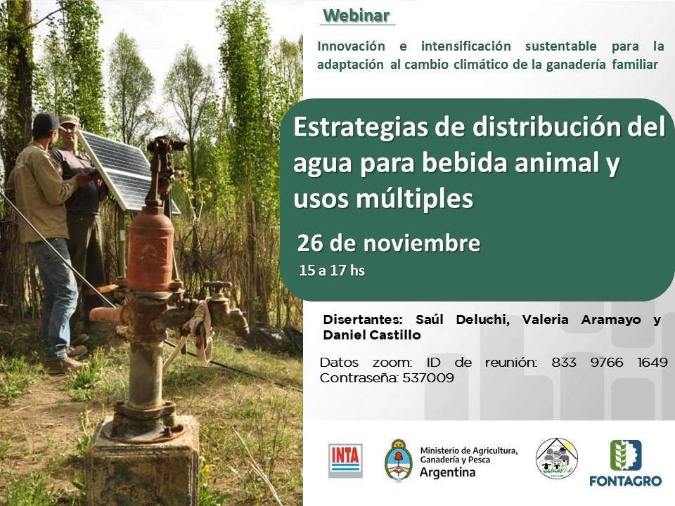 Webinar: Strategies of field water distribution for animal drinking and multiple uses.