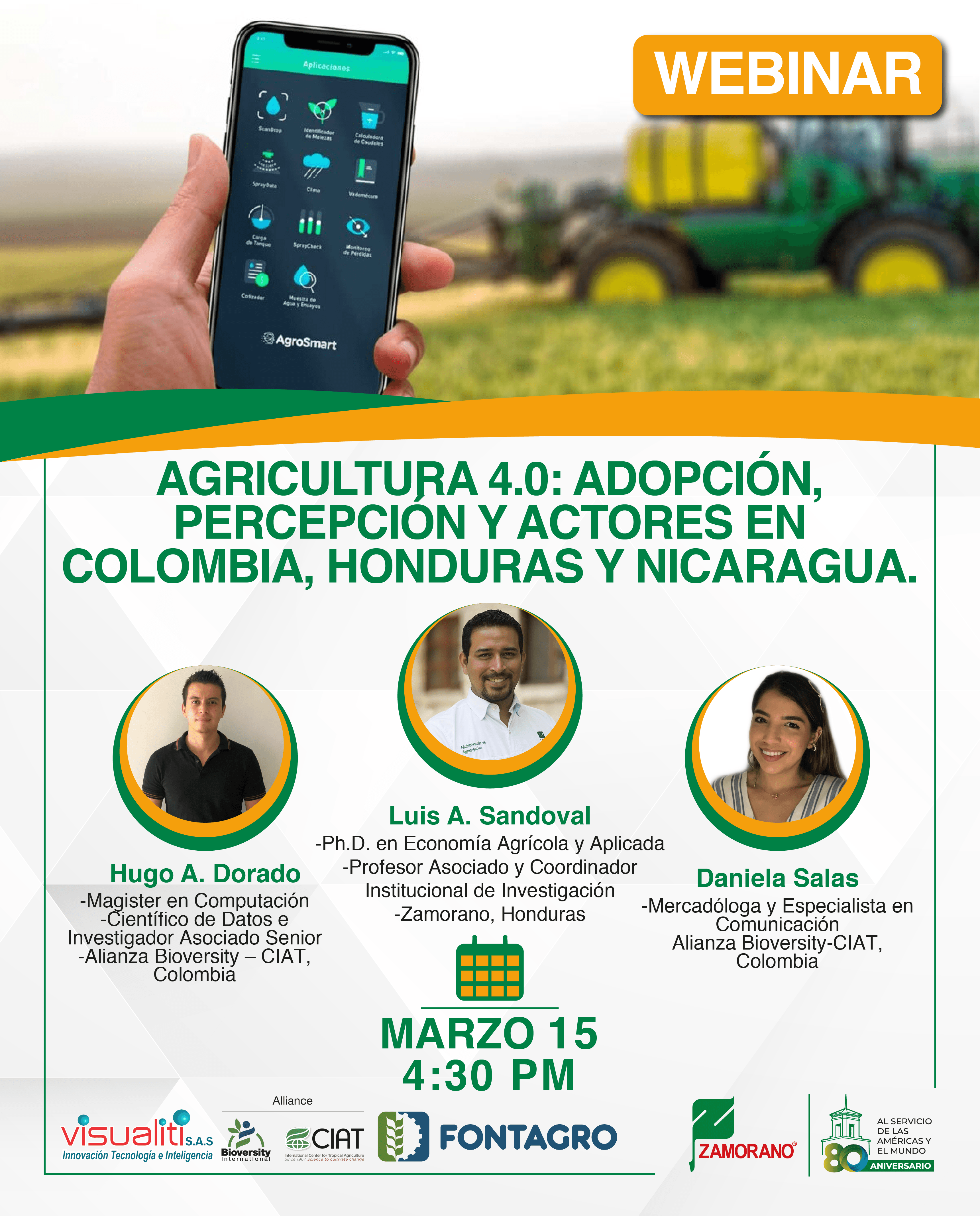 Agriculture 4.0: Adoption, perception and actors in Colombia, Honduras y Nicaragua