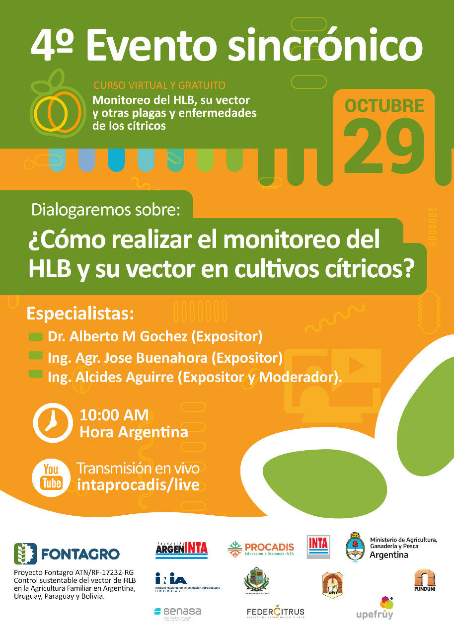 ¿Cómo realizar un monitoreo del HLB y su vector en cultivos cítricos?