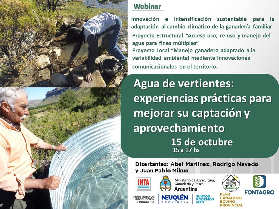 Webinar: Water from springs: practical experiences to improve its collection and storage