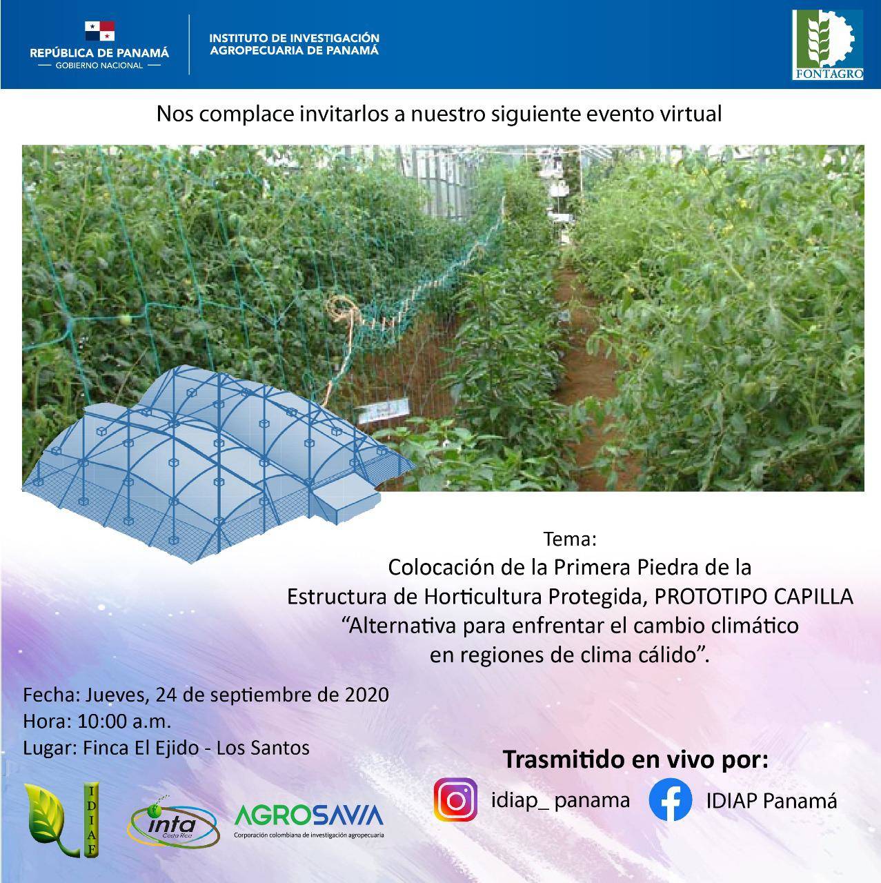 IDIAP inicia la construcción de las estructuras de agricultura protegida