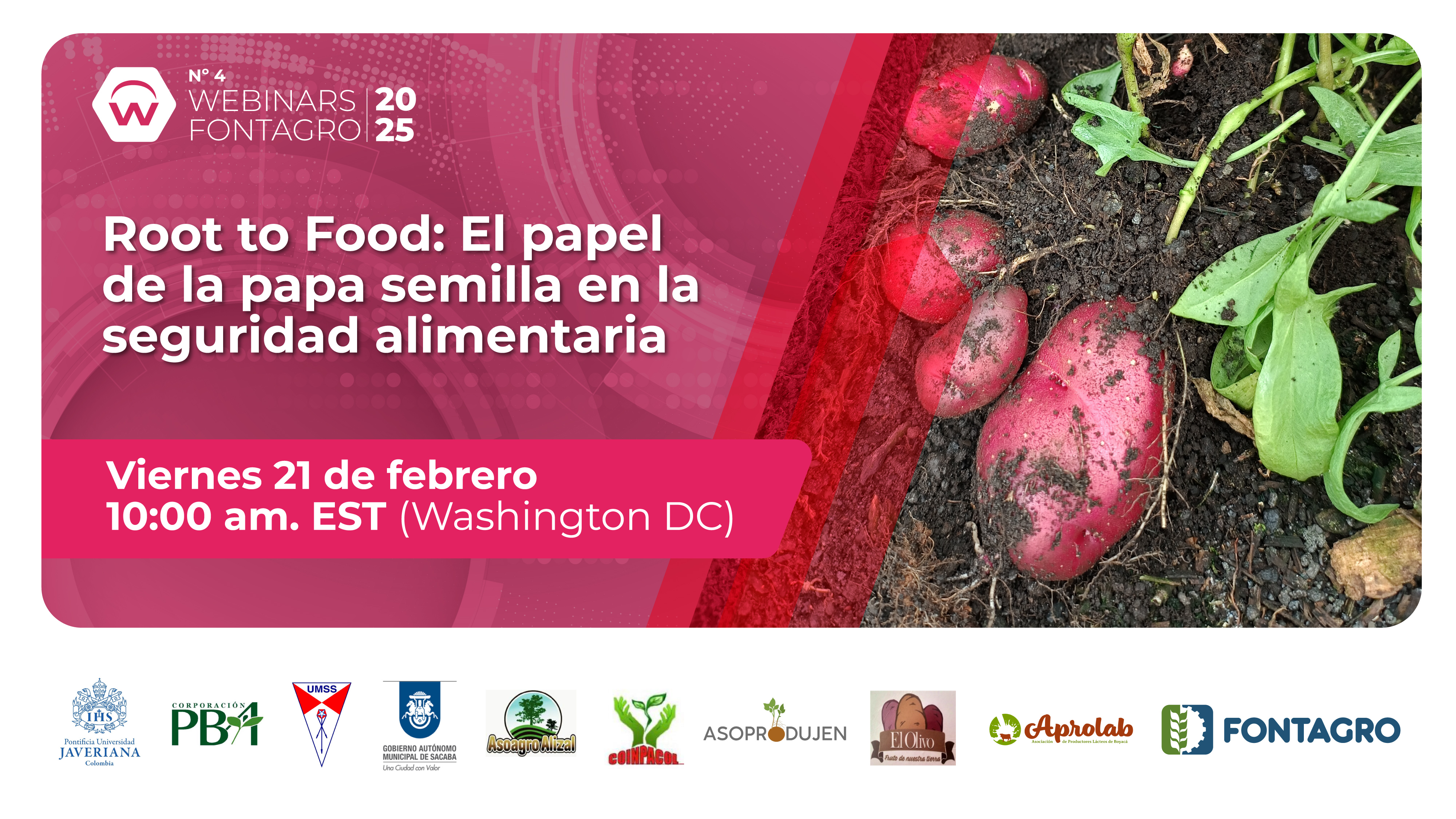 Webinar de FONTAGRO destacó los resultados del proyecto Root to Food