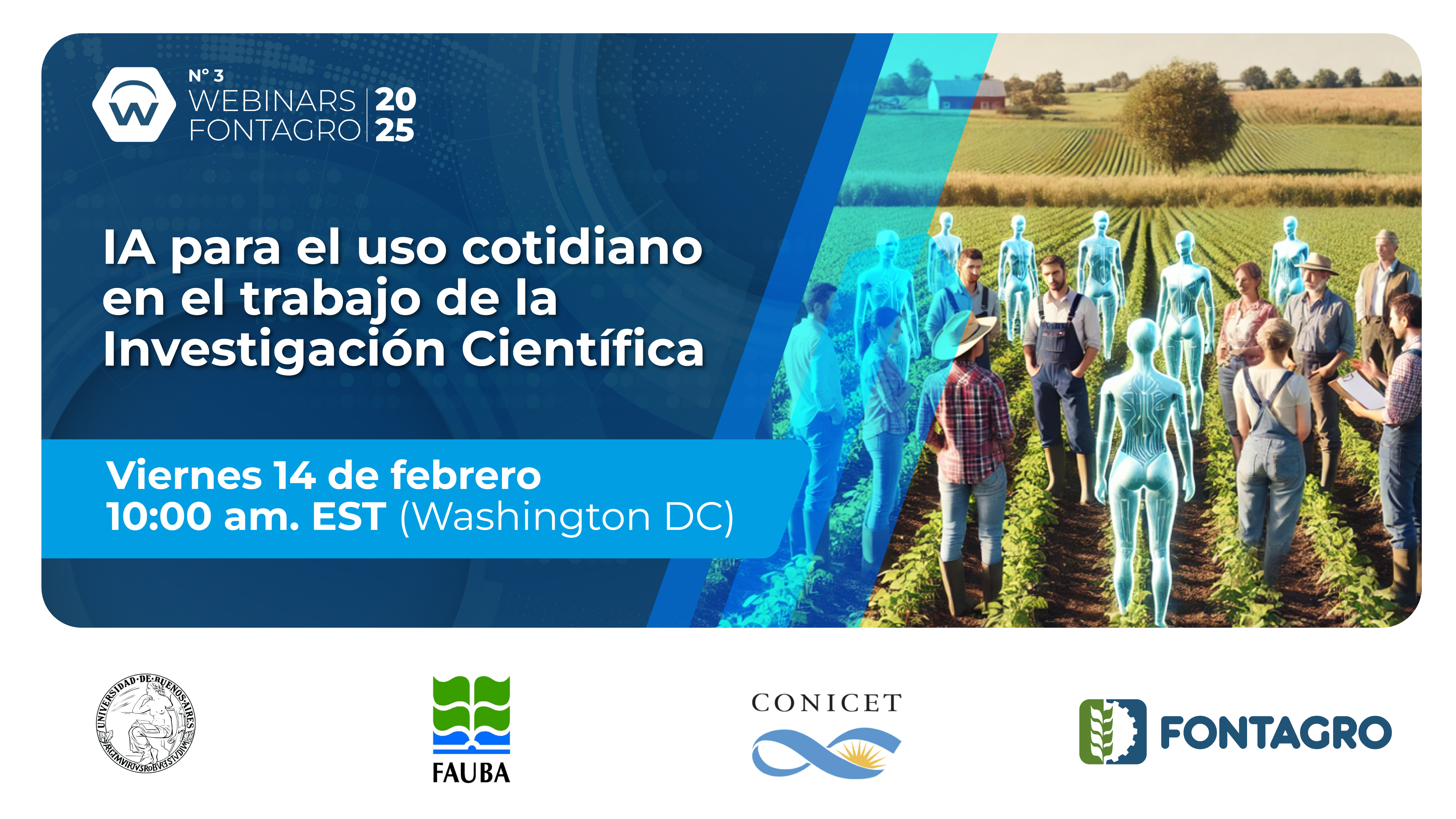 Webinar de FONTAGRO destacó la IA para el uso cotidiano en el trabajo de la Investigación Científica