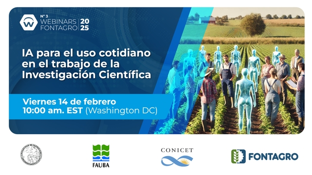 Webinar de FONTAGRO destacó la IA para el uso cotidiano en el trabajo de la Investigación Científica