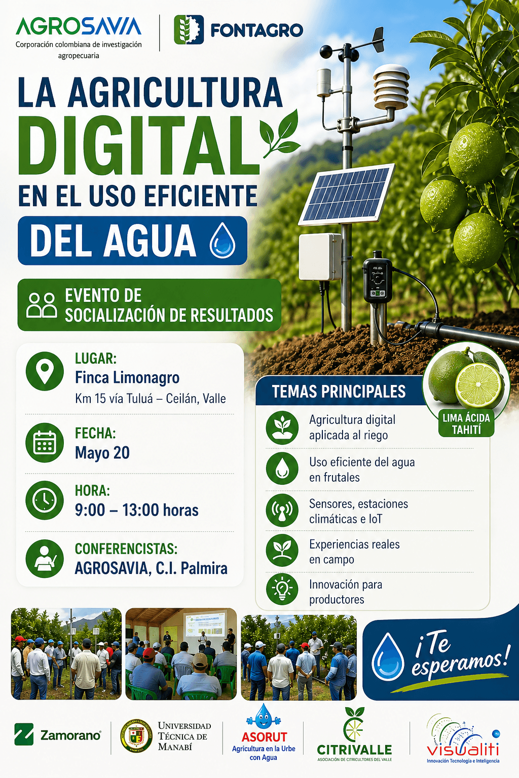 Evento con productores y extensionistas en el Valle del Cauca