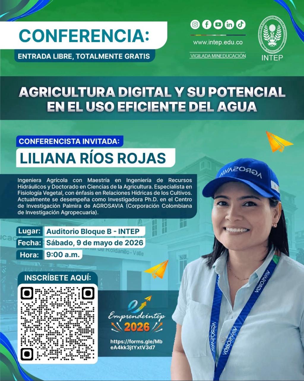Ponencia en evento académico en la "Feria del emprendimiento y la innovación INTEP"