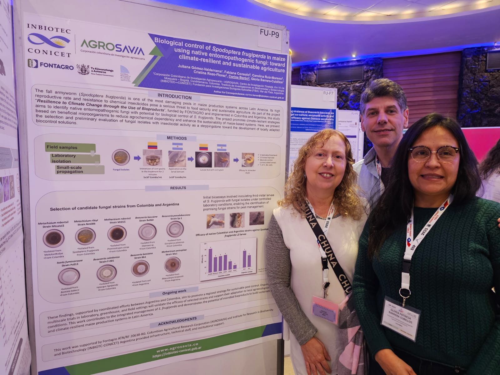 FONTAGRO Project Results on Bioproducts Presented at an International Congress in Chile