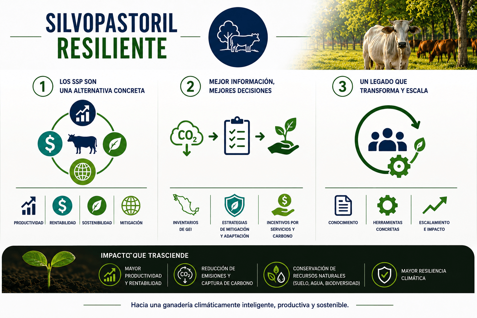 Ganadería sostenible frente al cambio climático